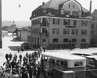Historische Ansicht Hotel Loewen Quellenangabe Historisches Archiv ABB Schweiz N.1.3.1.90